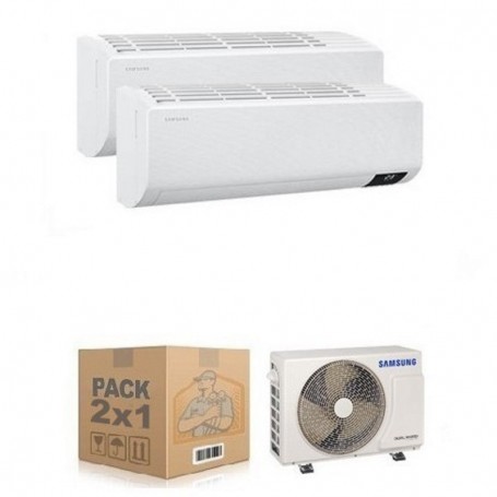 AIRE ACONDICIONADO 2X1 SUSTITUCIÓN O PREINSTALACIÓN EXISTENTE | SAMSUNG - GAMA FREE JOINT INVERTER+ SERIE CEBÚ R-32