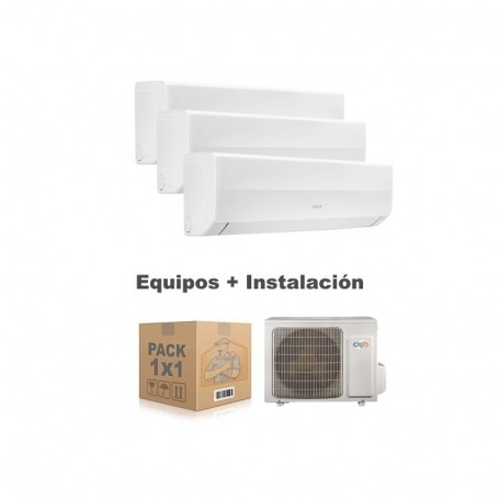AIRE ACONDICIONADO MULTI 3X1 CON INSTALACIÓN | ARGO ECOLIGHT PLUS R-32(A2351)